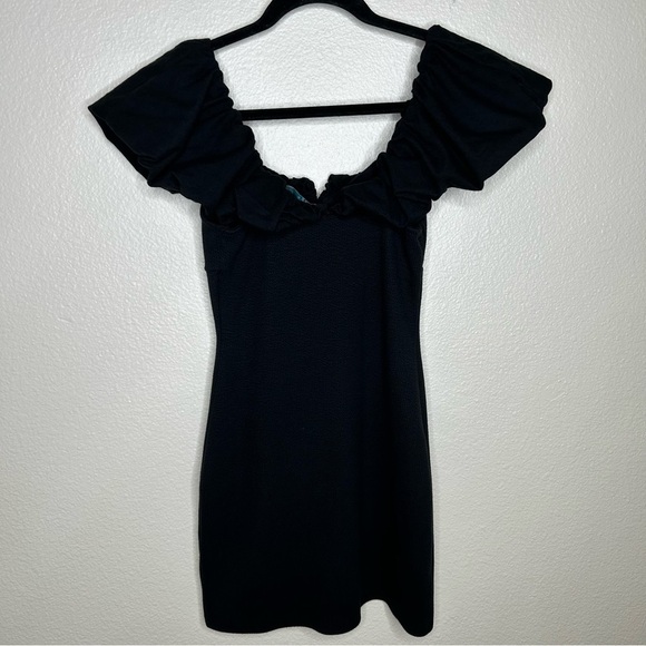 Free People Beach Talia Mini Dress black extra small - Picture 8 of 12